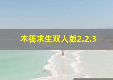 木筏求生双人版2.2.3