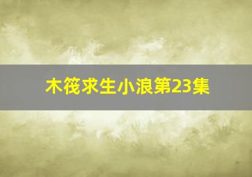 木筏求生小浪第23集