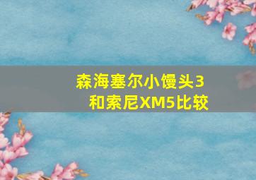 森海塞尔小馒头3和索尼XM5比较