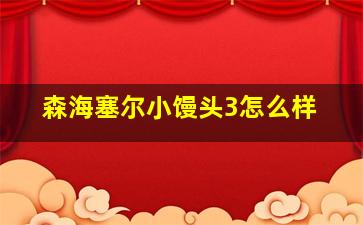 森海塞尔小馒头3怎么样