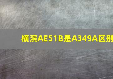 横滨AE51B是A349A区别