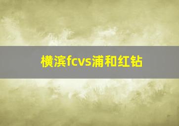 横滨fcvs浦和红钻