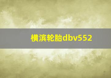 横滨轮胎dbv552