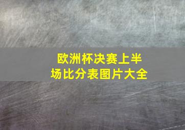 欧洲杯决赛上半场比分表图片大全