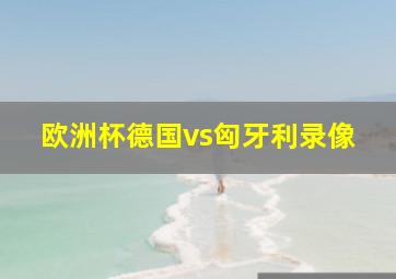 欧洲杯德国vs匈牙利录像