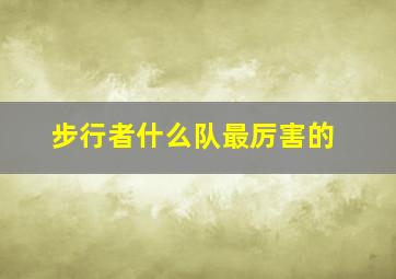 步行者什么队最厉害的