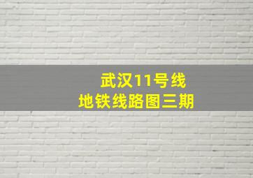 武汉11号线地铁线路图三期