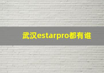 武汉estarpro都有谁