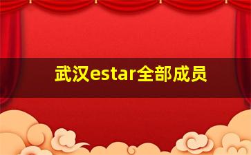 武汉estar全部成员