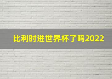 比利时进世界杯了吗2022