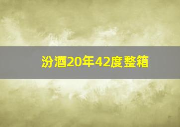 汾酒20年42度整箱