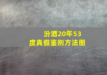 汾酒20年53度真假鉴别方法图