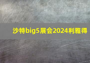 沙特big5展会2024利雅得