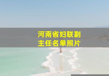 河南省妇联副主任名单照片