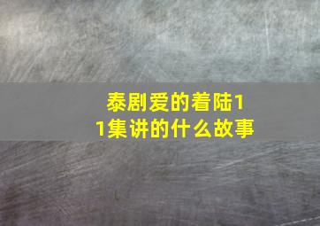 泰剧爱的着陆11集讲的什么故事