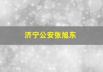 济宁公安张旭东