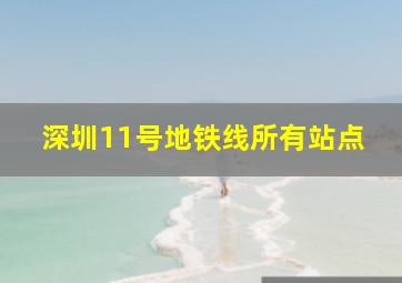 深圳11号地铁线所有站点