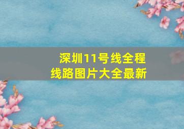 深圳11号线全程线路图片大全最新