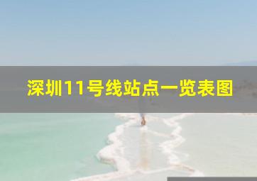 深圳11号线站点一览表图