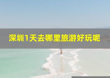 深圳1天去哪里旅游好玩呢