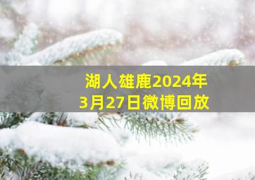 湖人雄鹿2024年3月27日微博回放