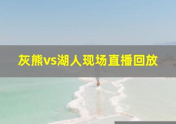 灰熊vs湖人现场直播回放