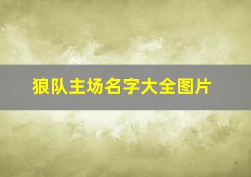 狼队主场名字大全图片