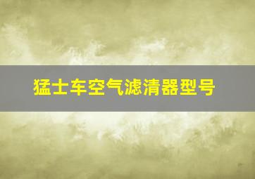 猛士车空气滤清器型号