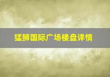 猛狮国际广场楼盘详情