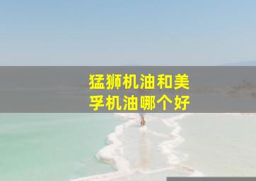 猛狮机油和美孚机油哪个好