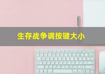 生存战争调按键大小