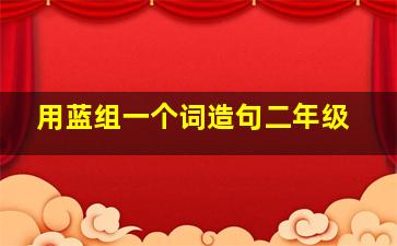 用蓝组一个词造句二年级