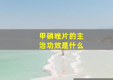 甲硝唑片的主治功效是什么