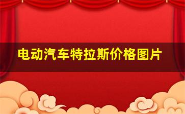 电动汽车特拉斯价格图片