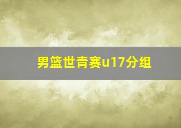 男篮世青赛u17分组