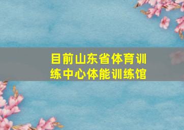 目前山东省体育训练中心体能训练馆