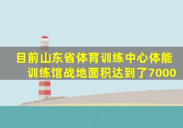 目前山东省体育训练中心体能训练馆战地面积达到了7000