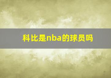 科比是nba的球员吗