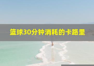 篮球30分钟消耗的卡路里