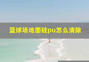 篮球场地面硅pu怎么清除