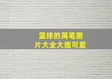 篮球的简笔图片大全大图可爱