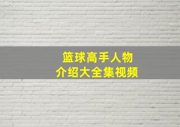 篮球高手人物介绍大全集视频