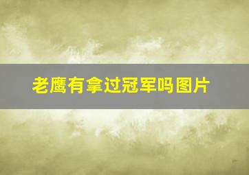 老鹰有拿过冠军吗图片