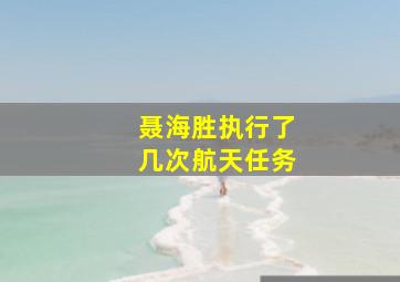 聂海胜执行了几次航天任务