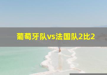 葡萄牙队vs法国队2比2