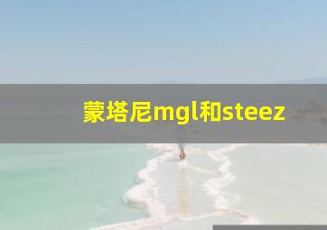 蒙塔尼mgl和steez