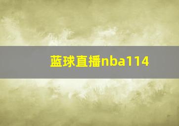 蓝球直播nba114