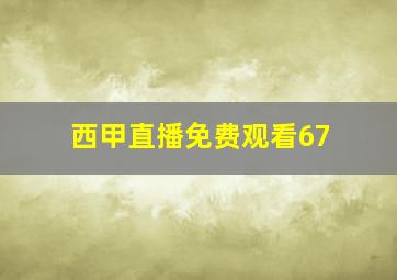 西甲直播免费观看67