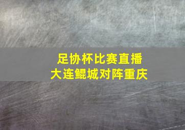 足协杯比赛直播大连鲲城对阵重庆