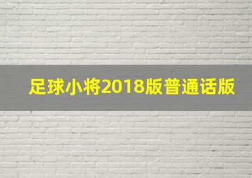 足球小将2018版普通话版